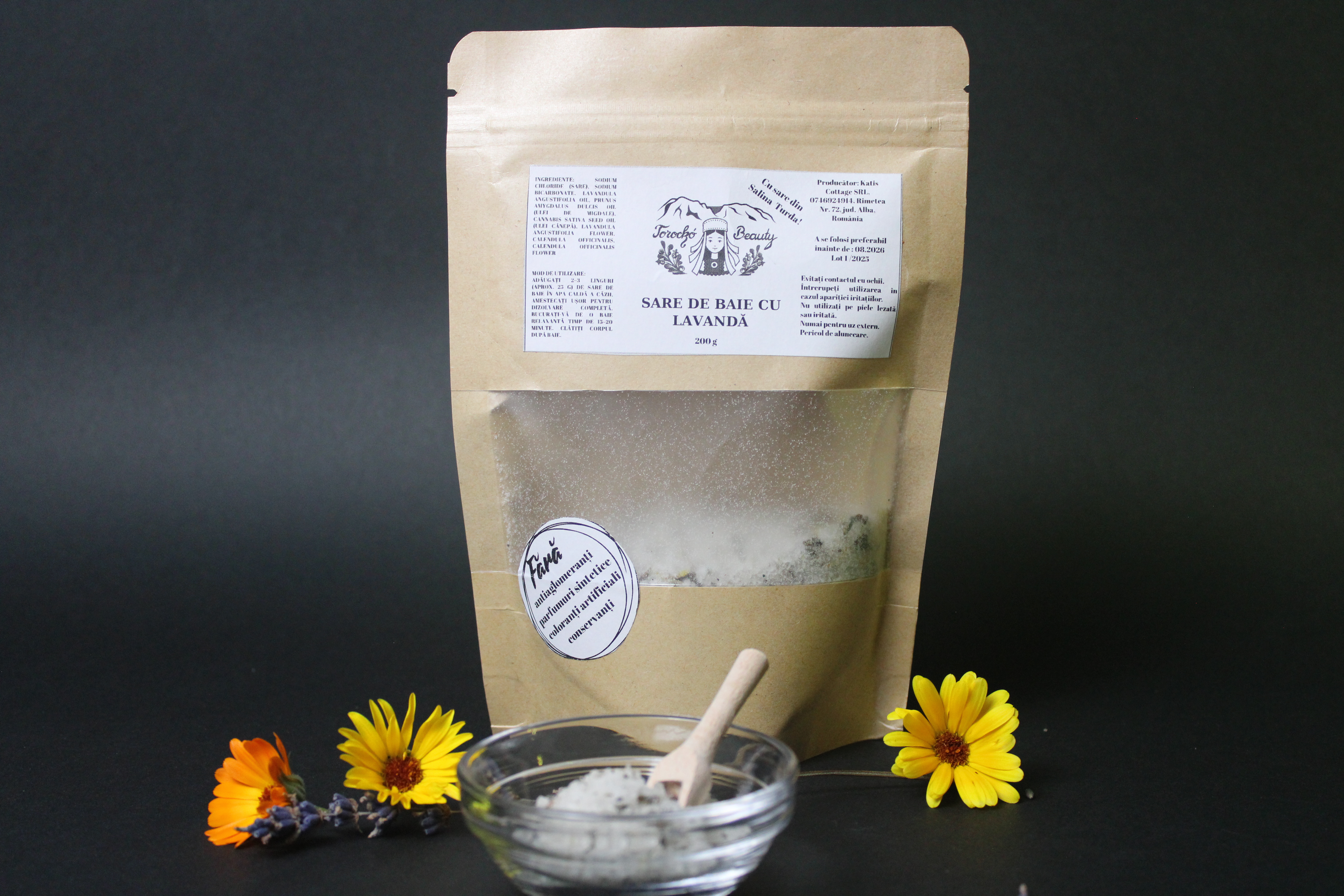 Sare de baie cu lavandă